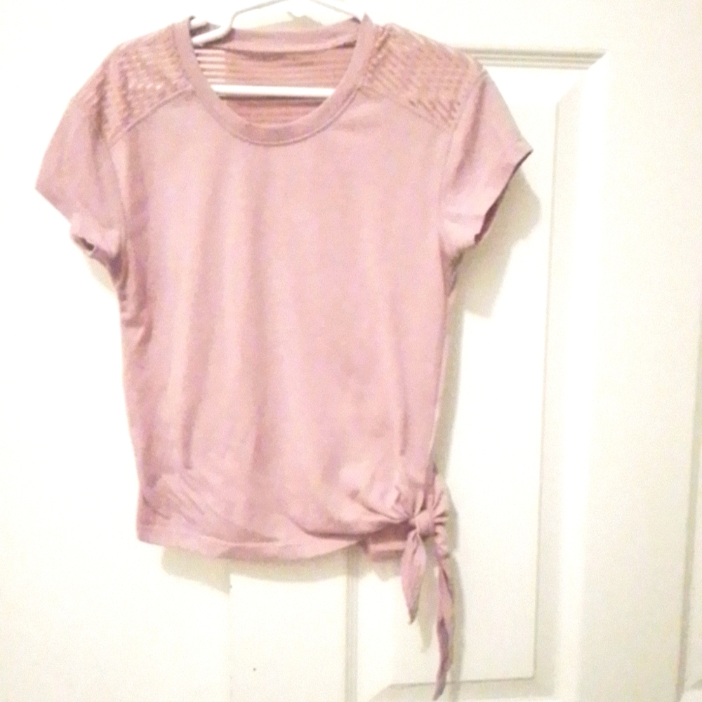 Rose pink activewear shirt